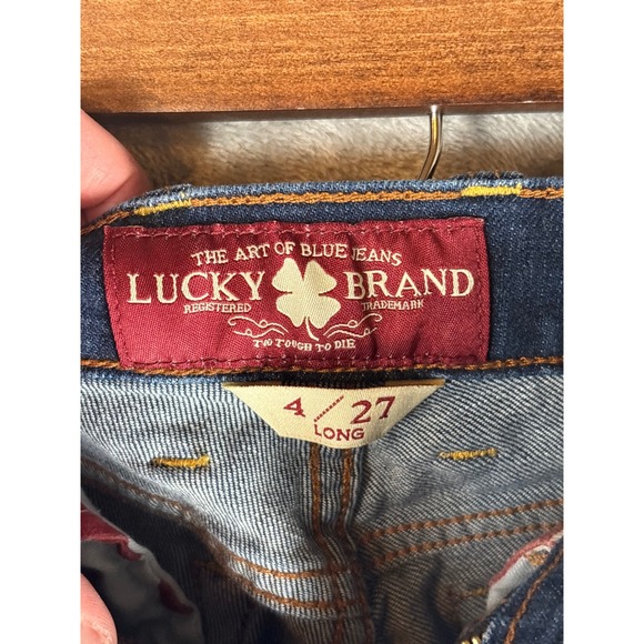 Lucky Brand Womens 27 Long Bootcut Jeans Y2K Americana Heritage Denim Flare - Picture 6 of 10